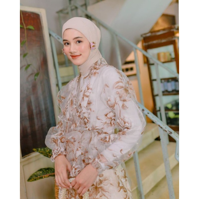 Kain Kaca Organza Organsa Organdi Organza Motif 3D Kode A