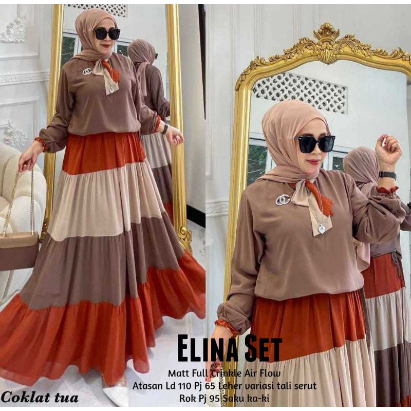 ELINA SETELAN BAJU WANITA TERBARU