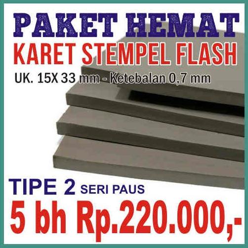 

Terlaris PAKET HEMAT KARET STEMPEL FLASH TIPE 2 Termurah