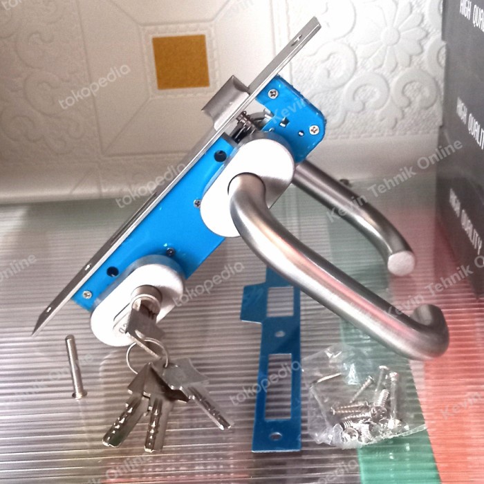 Gagang Kunci Pintu Alumunium, Kunci Handle Alumunium, Kunci Set Alumunium