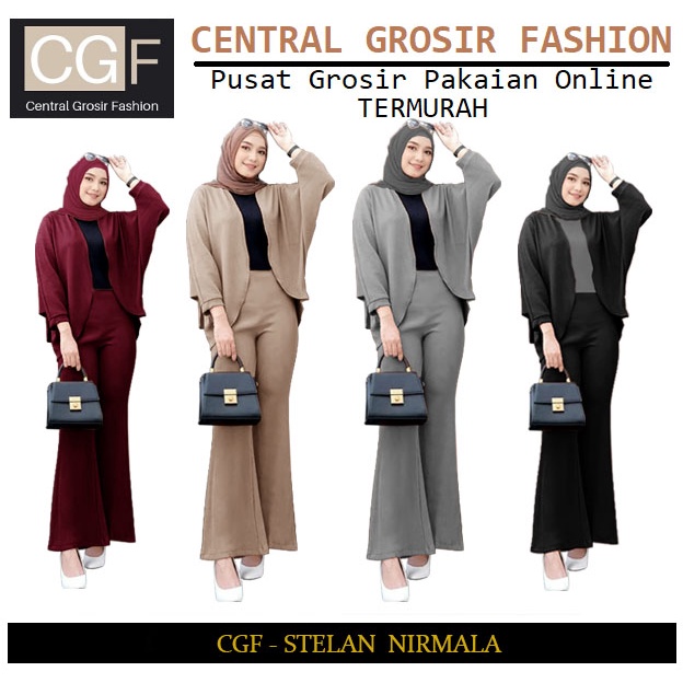 NEW ARRIVAL!! CGF 7672-8077 STELAN NIRMALA Baju Stelan Fashion Wanita Model Terbaru,Terkini,Termurah &amp; Terlaris