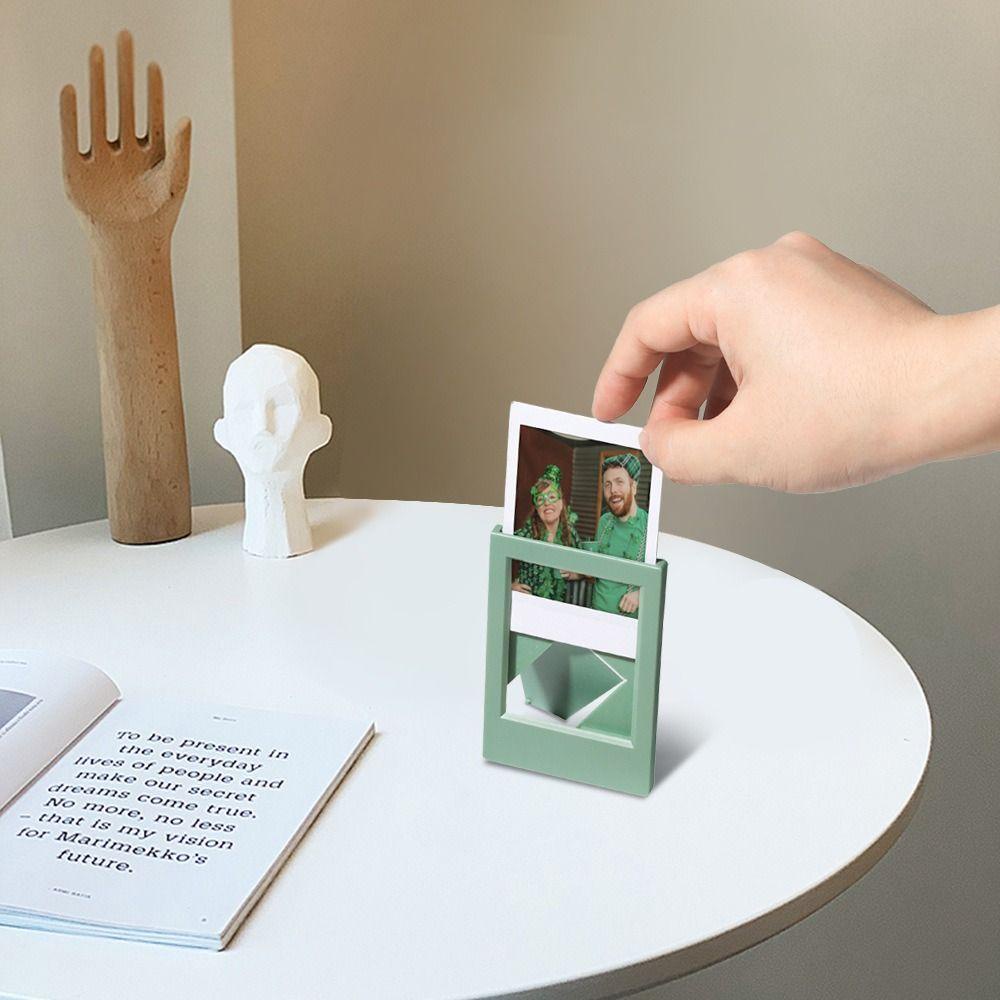 [Elegan] Tempat Foto Mini Kreatif Tempat Foto Polaroid Home Decor Mudah Digunakan Classic Photo Holder