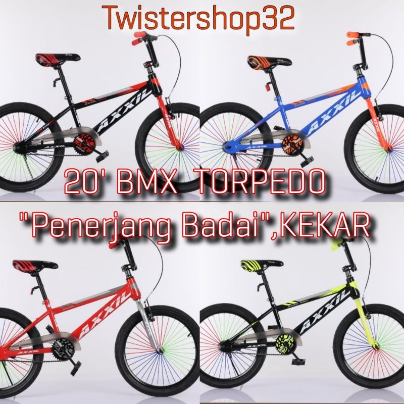 Sepeda Bmx 20&quot;inch Ban 2.4 kembang besar  REM TORPEDO BONUS JALU tyre kokoh kuat