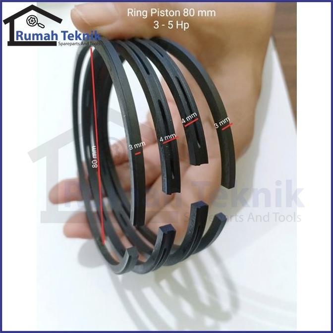 Ring Piston Kompresor Angin 3-5 Hp 80 mm