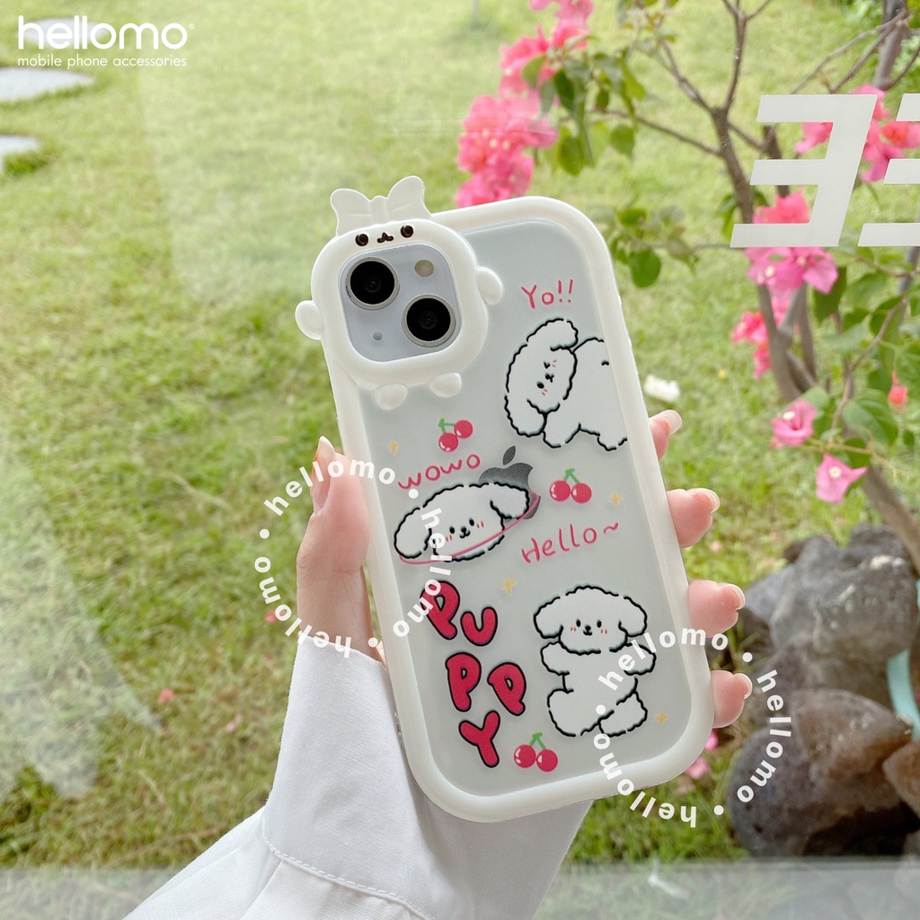 Casing Silikon iPhone TPU Soft Case Silicone Kartun Motif Anjing Lucu Puppy Dog