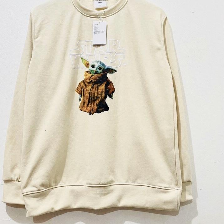 New Stock H&M FULL TAG TOY STORY CREWNECK WHITE STARWARS BABY YODA STAR WARS CREAM ROSE PINK RACING 