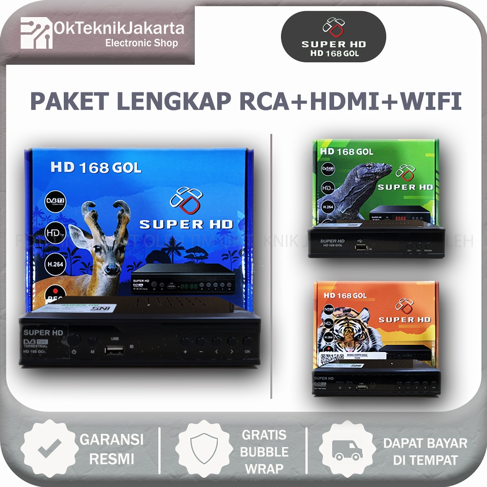 OTJ [ COD ] + [ GRATIS ONGKIR ] Set Top Box DVB-T2 Super HD  168 By Optus Terbaru