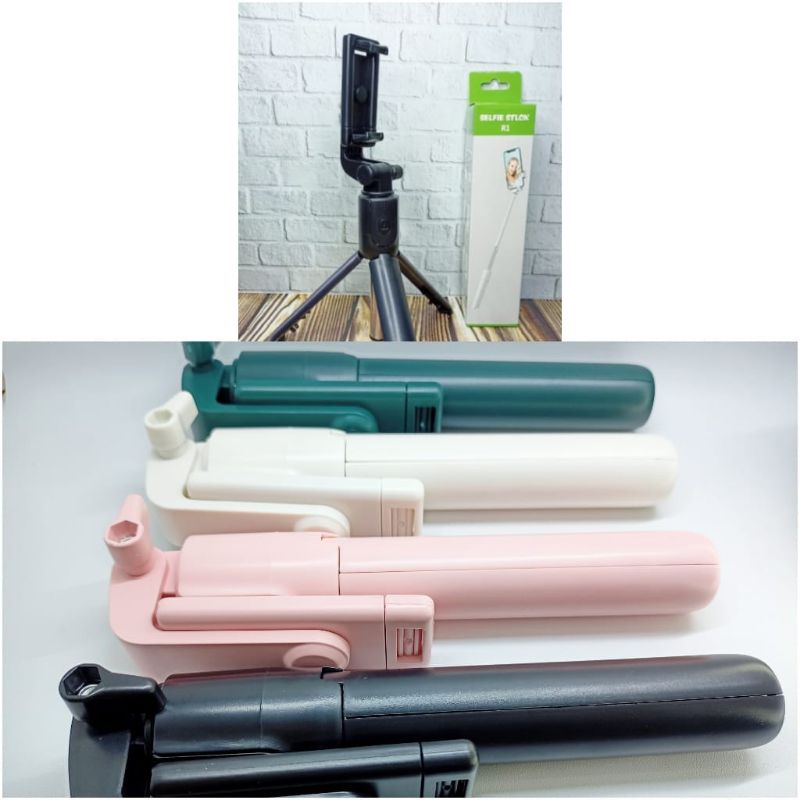 SELFIE STICK R1 TRIPOD TONGSIS BLUETOOTH+REMOT