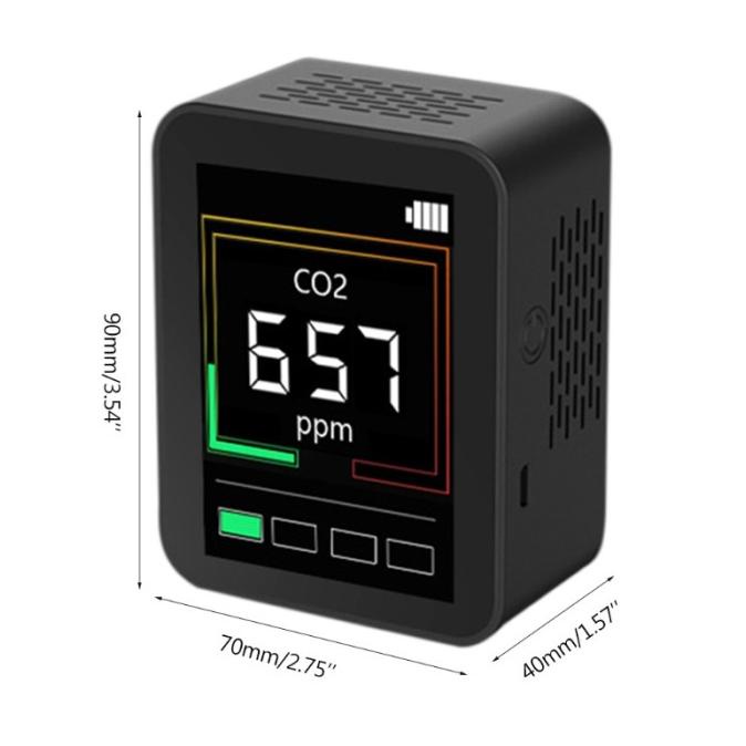 Jual Kiss Co2 Air Quality Monitor Gas Tester Carbon Dioxide Meter Detector Shopee Indonesia