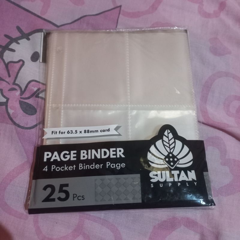 

sultan page binder 4p double side preloved 24pcs (untuk a5 binder) & binder bambi (pastel blue)