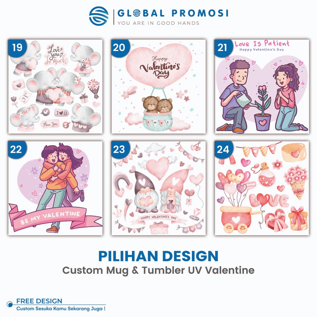 Pilihan Desain Khusus  Tema Valentine day