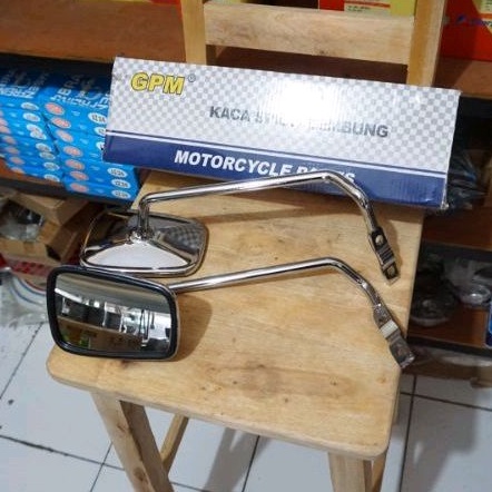 Jual Spion Langsung Model Kotak Full Chrome Vespa Super Sprint Npx Px Exclusive Shopee Indonesia