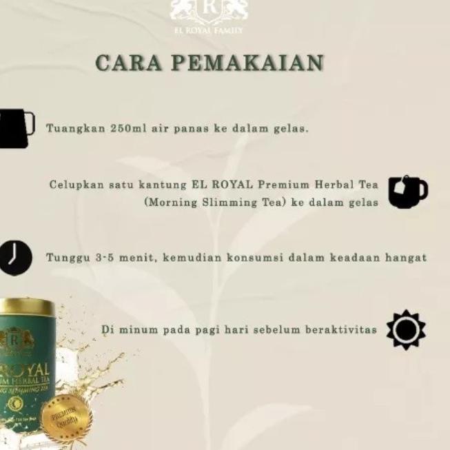 

~ El royal Tea /Teh Pelangsing siang & malam (1 paket) - El Royal Recomend !