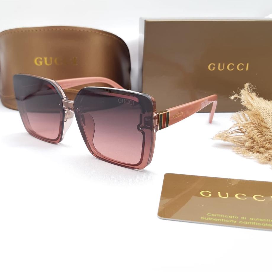 Termurah [ COD ] Kacamata Wanita / Kacamata Fashion Wanita Gucci Iz6017 Super & Free Cleaners