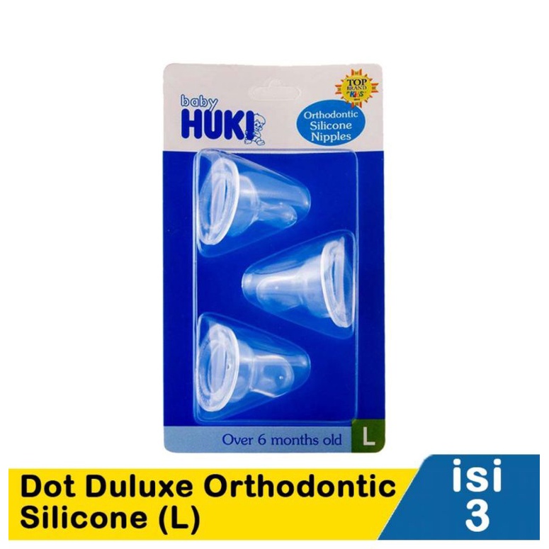 HUKI ORTHODONTIC / gepeng SILICONE NIPPLE ISI 3