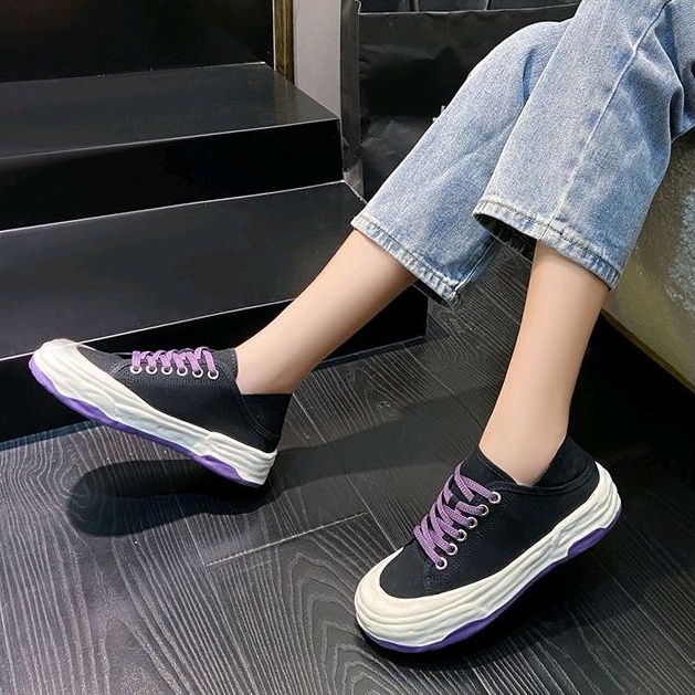 [COZY] Yoora Sepatu Sneakers Tali Fashion Wanita Import