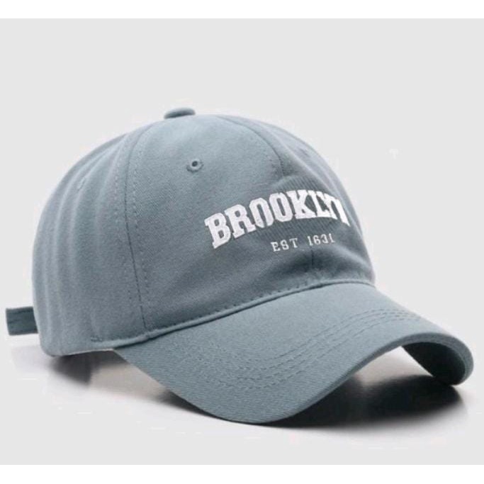 Topi Baseball Distro Bordir BROOKLYN EST 1631 Topi Distro Pria Wanita Bordir Timbul Material berkualitas catton premium - COD