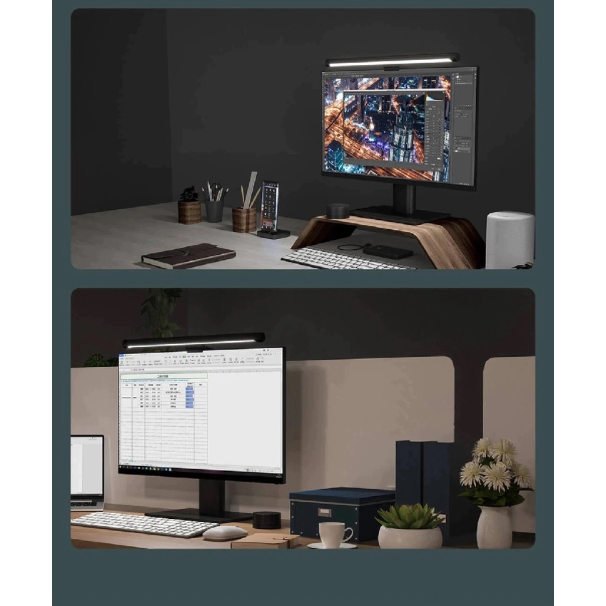 MIJIA Light Desk LED Lamp - Screen Hanging Light - MJGJD01YL - Lampu Baca Monitor PC dari MIJIA