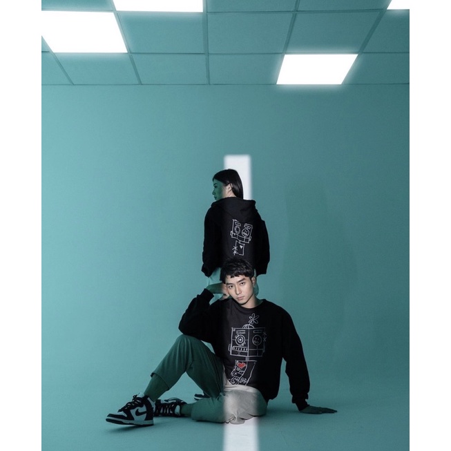 ANTIDOT X ROBOKITE Machina Sweatshirt - Midnight Black