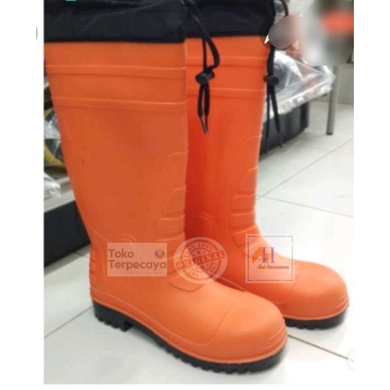 Krisbow Sepatu Boot Pvc Dengan Reflektor / Sepatu Safety / Sepatu Boot