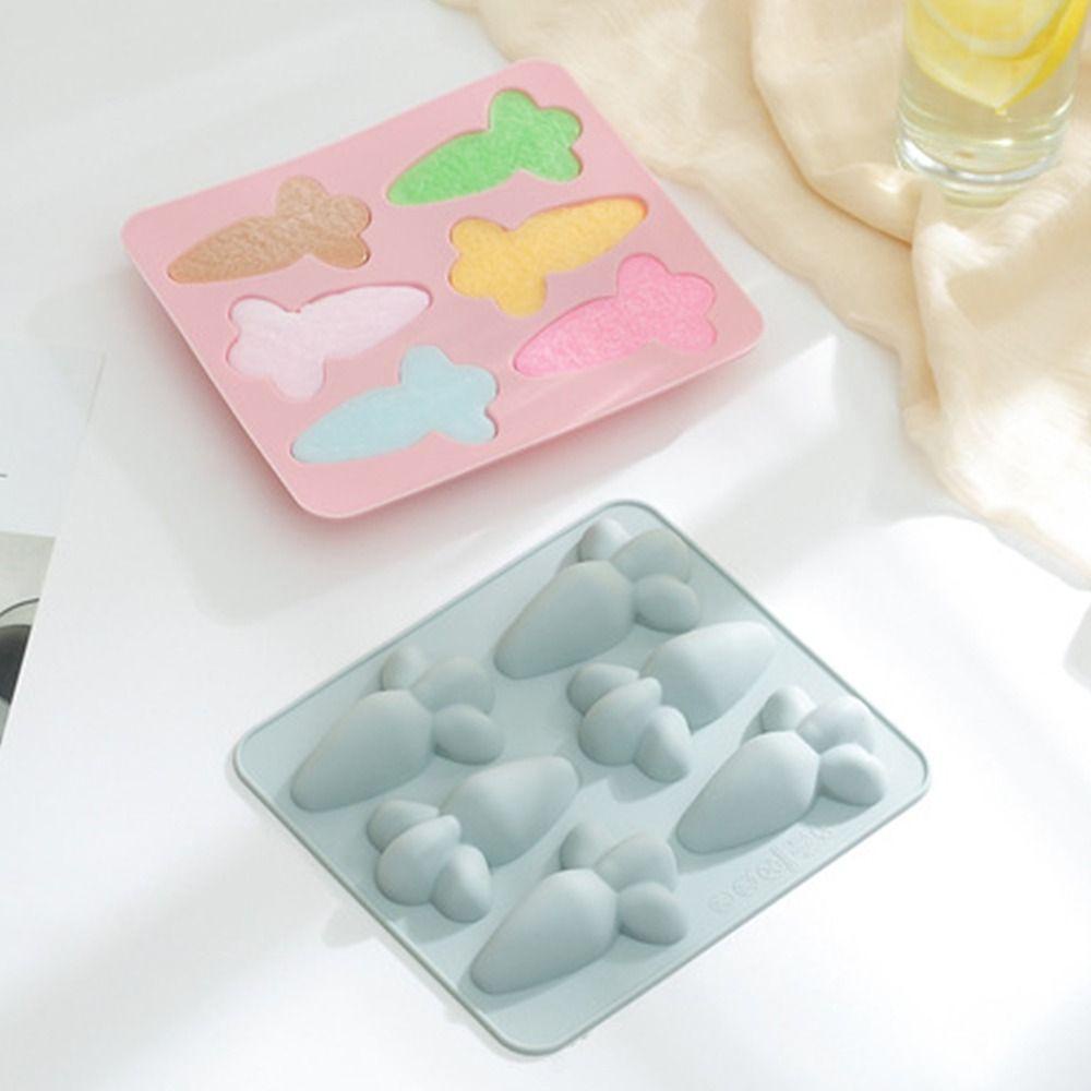 Solighter Easter Silicone Mold DIY Cetakan Sabun Dekorasi Liburan 6rongga