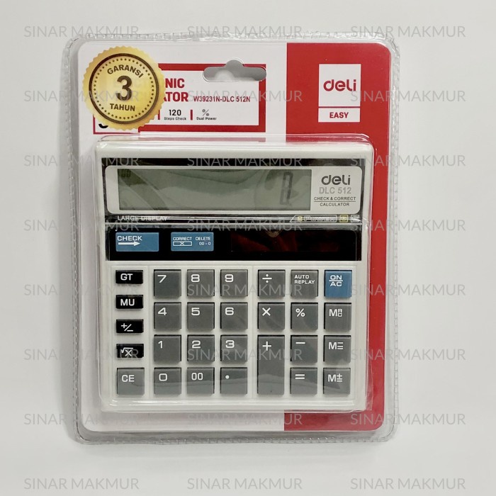 

TERJAMIN Calculator / Kalkulator DELI W39231 (PCS)