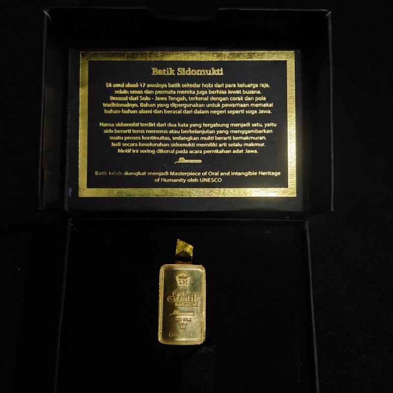 10 GRAM ANTAM SERI BATIK SIDOMUKTI / BATIK SERI 1