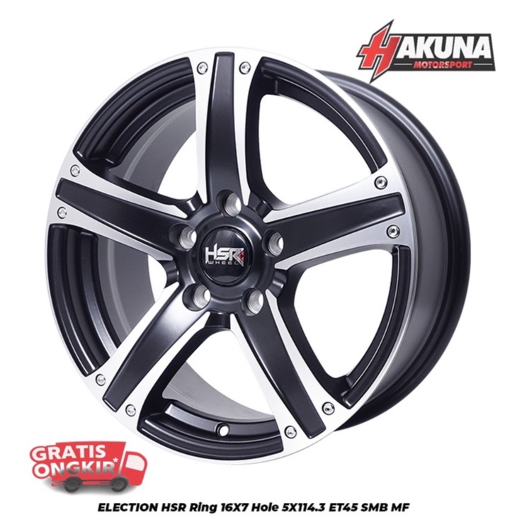 Jual Velg Mobil R16 HSR ELECTION Ring 16 Palang 5 Buat Ertiga Innova