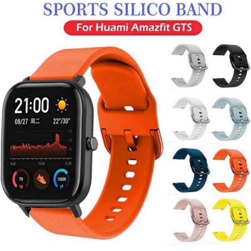 Strap Amazfit GTS 2 / GTS 2E Tali Jam Rubber Colorful Buckle Model Active