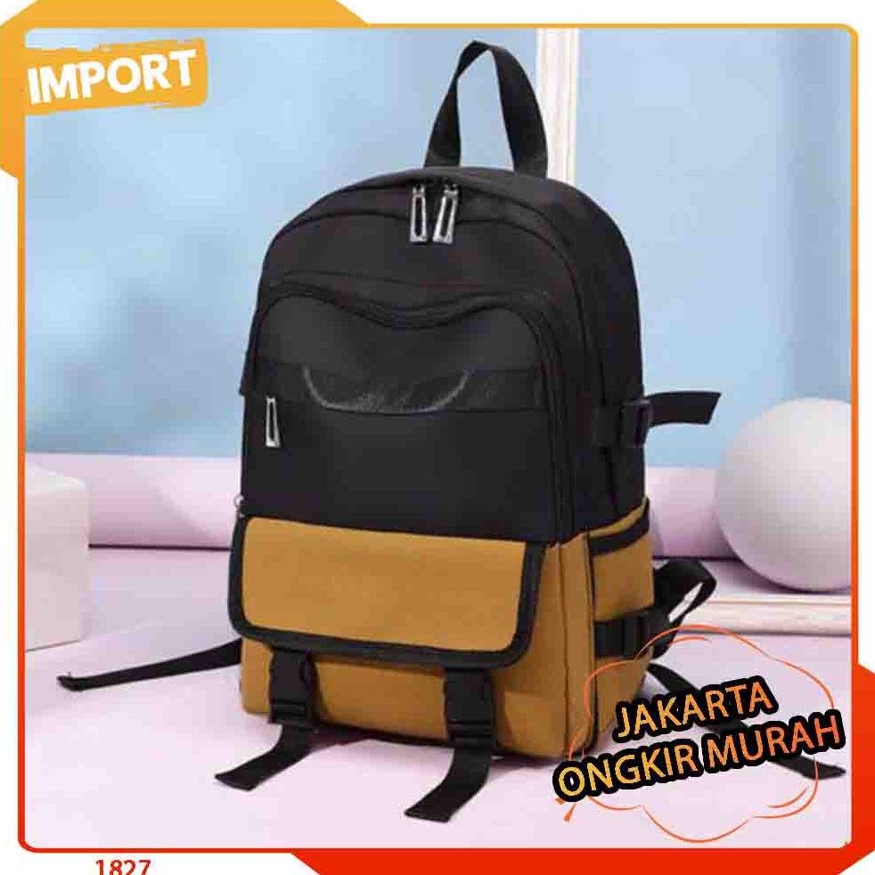 JAKARTA D 1827 TAS RANSEL SEKOLAH TAS GUNUNG UNISEX FASHION BRANDED IMPORT