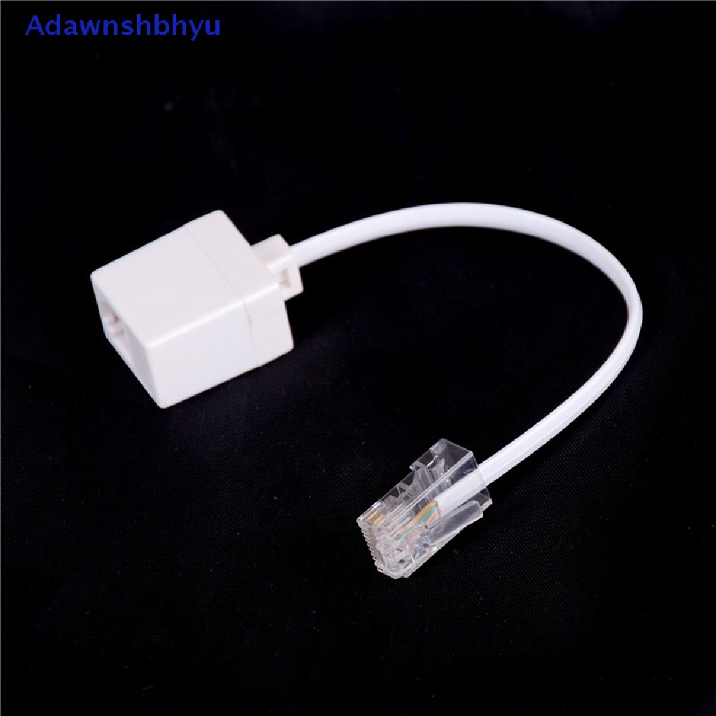 Adhyu RJ11 6P4C Female To Eterna RJ45 8P8C Male F/M Adapter Converter Kabel Telepon ID