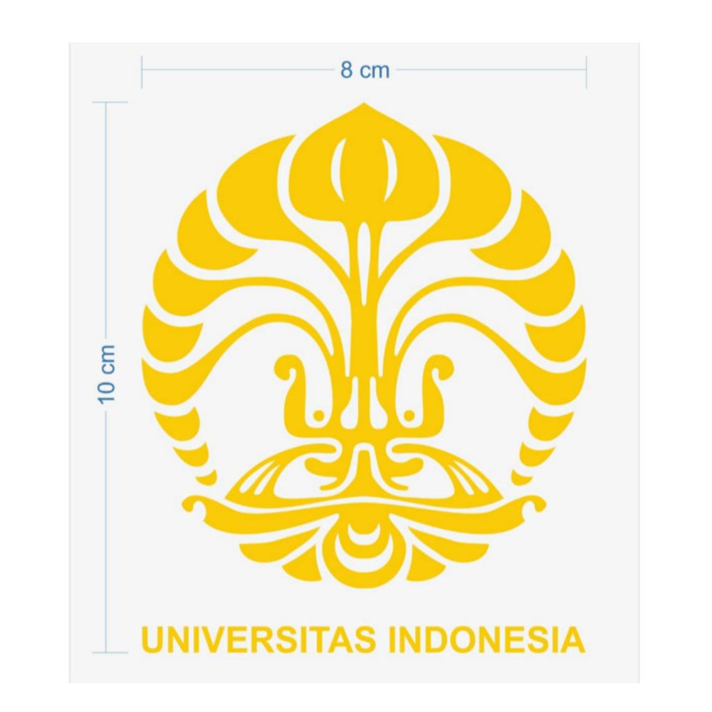 stiker cutting UI universitas Indonesia