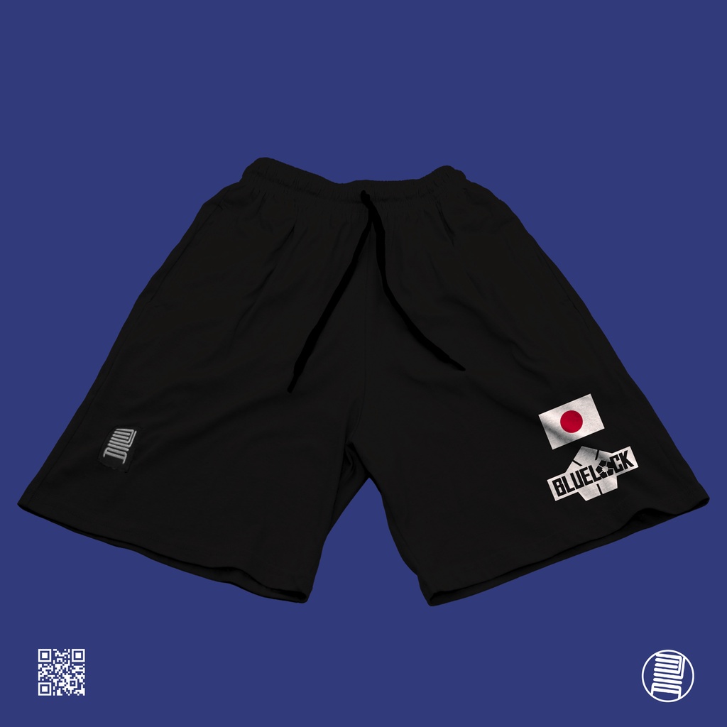 Celana Pendek Blue Lock Japan Football Union JFU JFA  Short Pants Bahan Katun Combed Kaos DJA Cloth