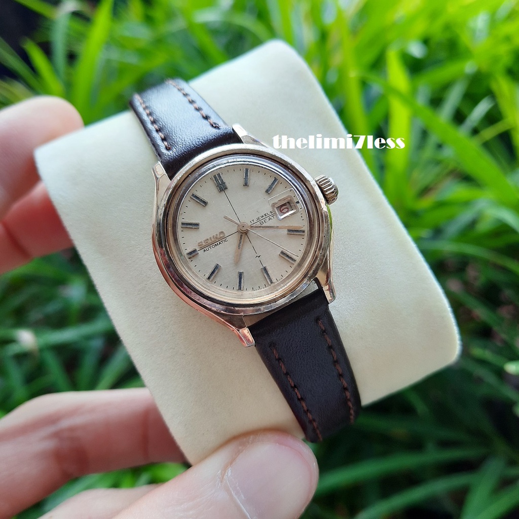 Jam tangan Seiko hi-beat sea lion LD-110 automatic 17 jewels Seiko gold plated 1990s made in japan