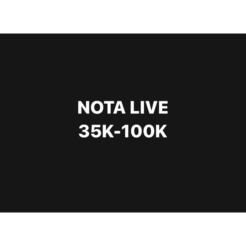 khusus nota LIVE 1KG STAR 35K-100K