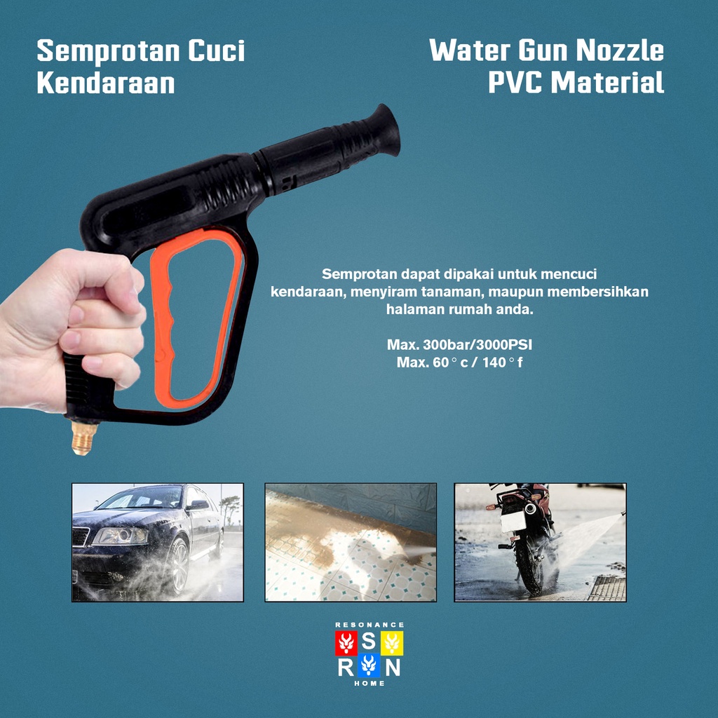 Semprotan Air Water Gun / Semprotan Cuci Motor Mobil / Resonance Home