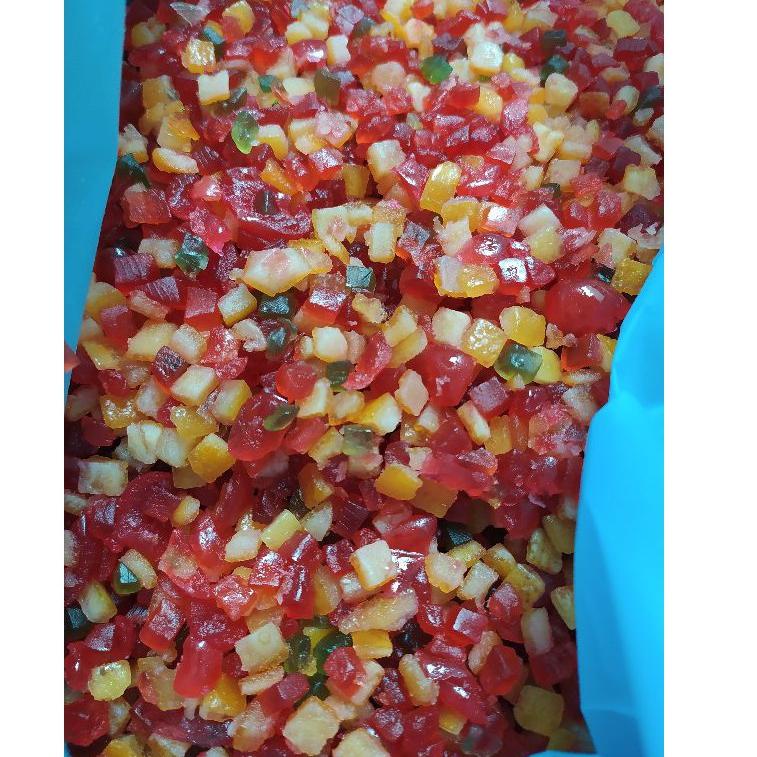 

{N-AK}☎» Mix Candied Fruits 250gr Sukade Cherry Cube murah