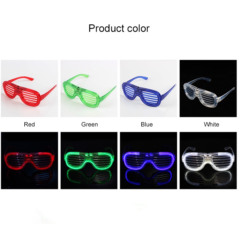Kacamata Led Nyala Malam Colorfull Eyeglass Beauty Fashion