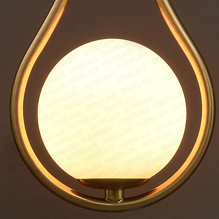 OUDELADI Lampu Hias Dinding LED Minimalis Nordic Warm White - G9 - Golden - 7RLL6ZGD