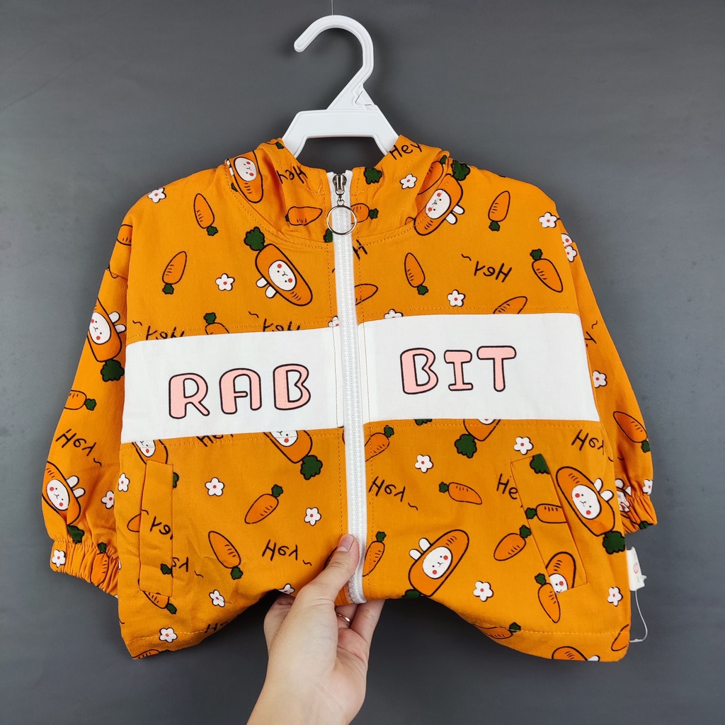 RB2 NEW Jaket bayi dan anak motif kelinci wortel