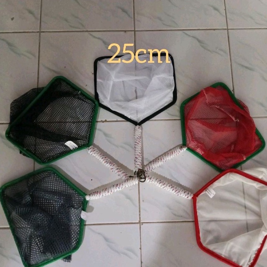 SAL Serokan Saringan Seser Ikan Cupang Cacingsutra Larva Burayak bibit ikan lele koi kutuair 25 cm