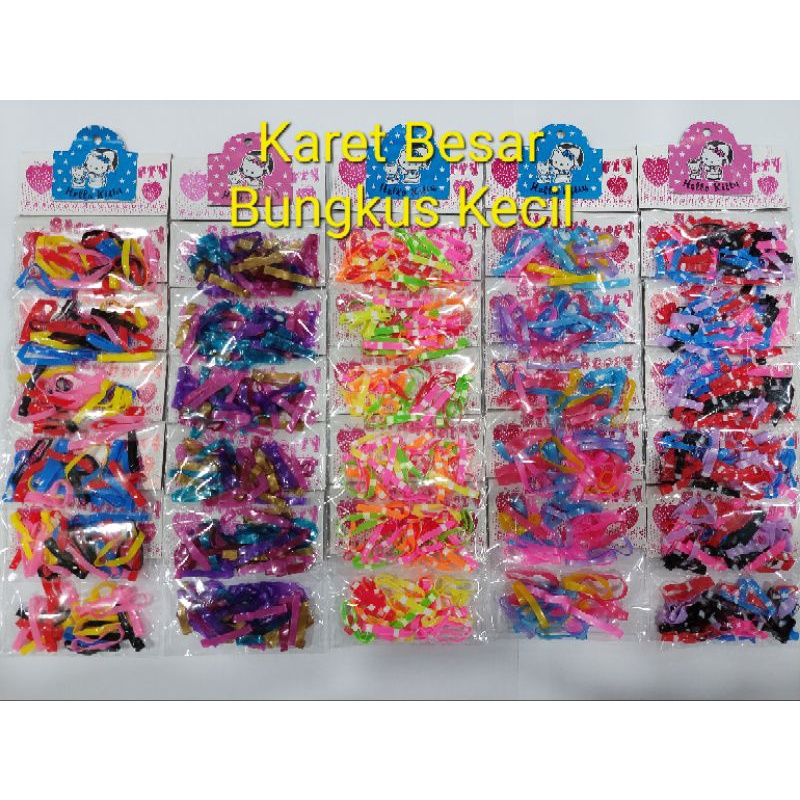 Karet Rambut 12pack Kecil Silikon Kulakan Grosir