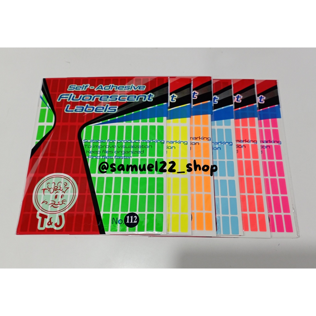 

Label Stiker Tom & Jerry No. 112 Warna Neon / Fluorescent Labels Sticker