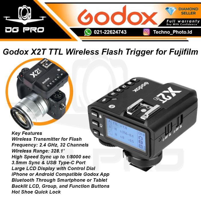 Godox X1T-F Ttl Wireless Flash Trigger For Fujifilm