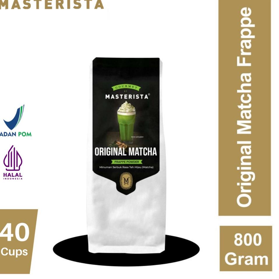 

♠ Bubuk Minuman Masterista Original Matcha 800gr / Bubuk Minuman Rasa Matcha / Bubuk Matcha Frappe
