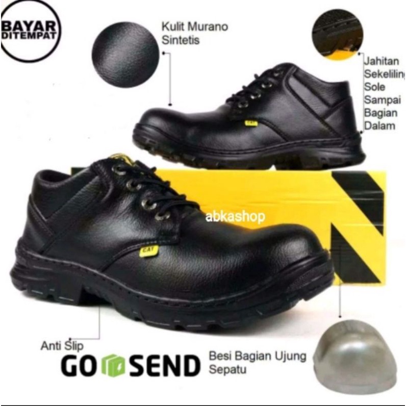 Sepatu safety pria ujung besi sepatu boot sepatu kerja lapangan pria