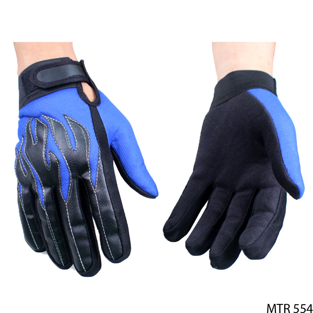 Sarung Tangan Biker Kain Biru – MTR 256