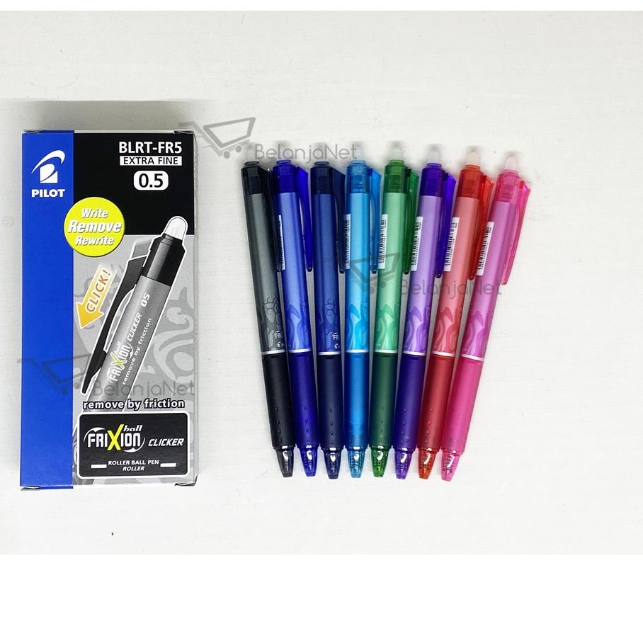 

☺_☻ Pen Pilot Frixion (bisa dihapus / eraseable pen) 0.5mm / 0.7mm - Hitam/Biru