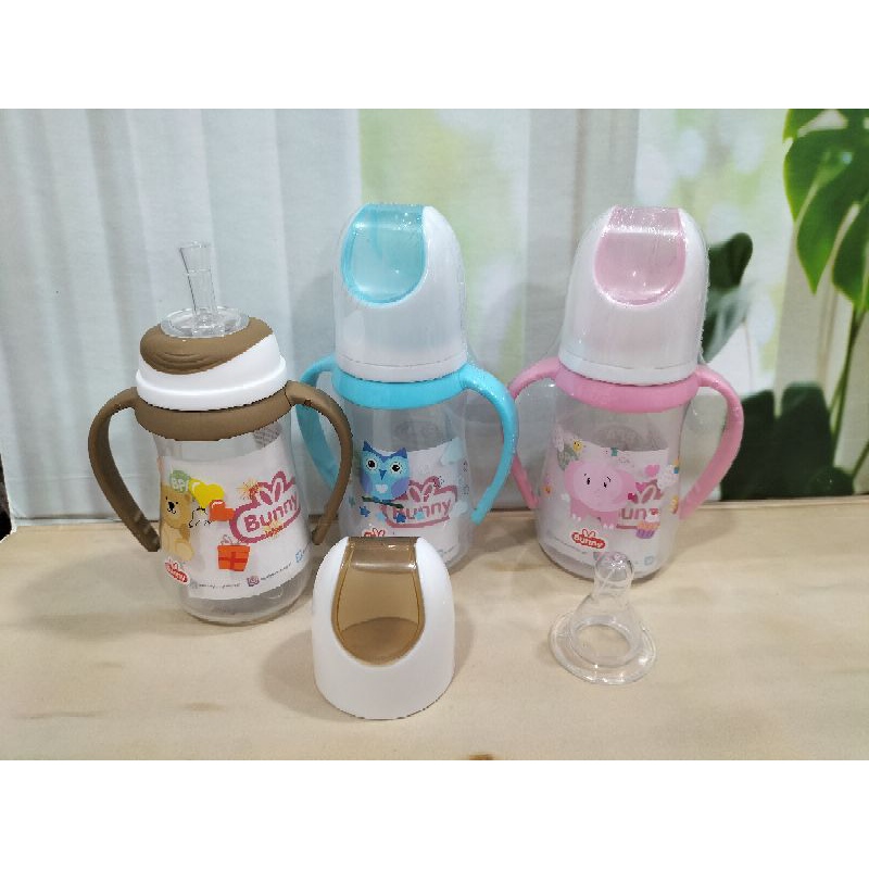 Paket Botol Slim Lengkap Dengan Sedotan(Botol+Nipple+Sedotan+Pegangan)250 Ml/125 Ml DB 1413