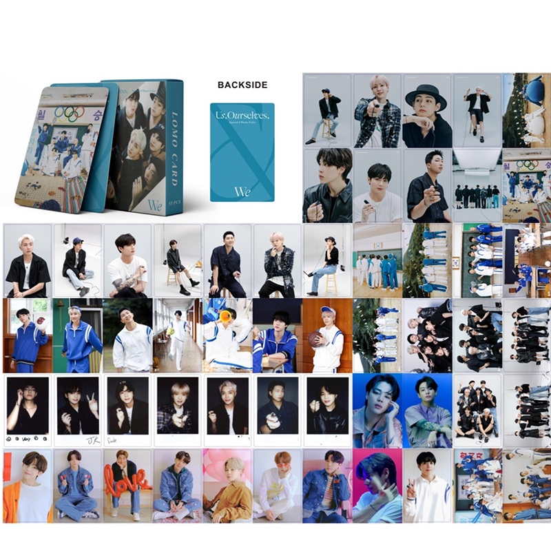 55pcs /box BTS Photocard Ourselves WE Album LOMO Card Postcard In Stock New Arrival LY